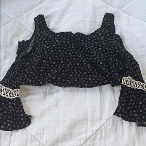Floral print Cold Shoulder Top